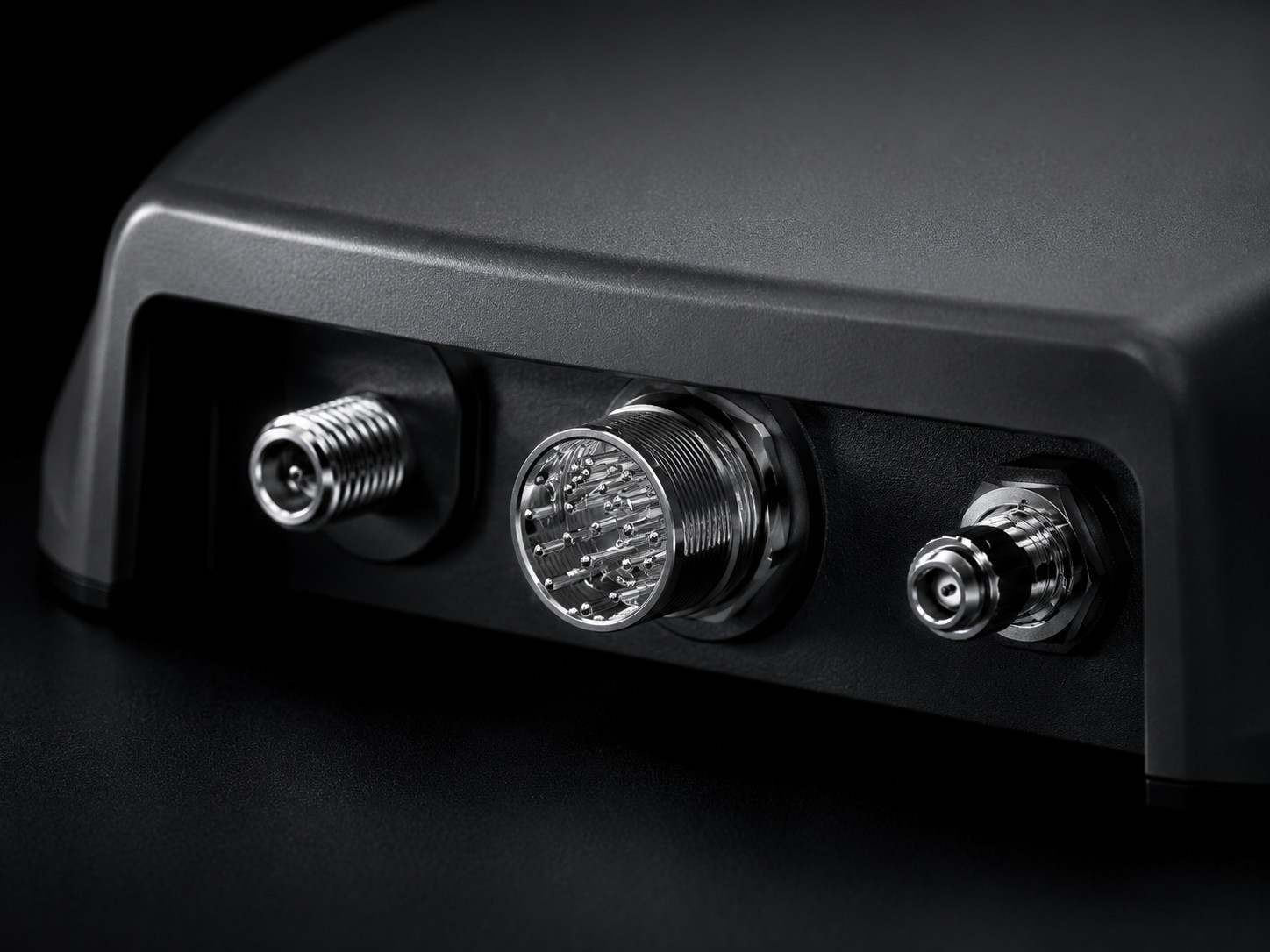 Close-up of NavOpen connectors and status panel